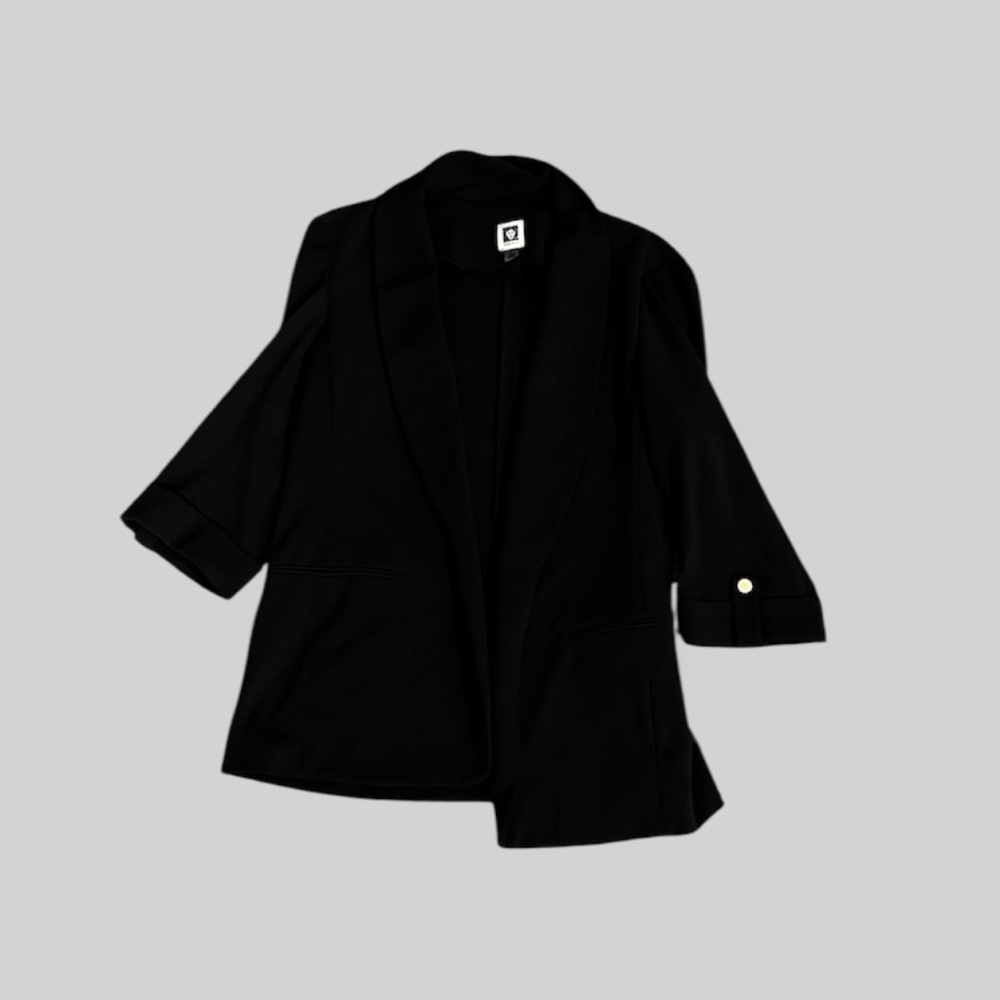 Anne Klein Black Blazer with Gold Button Detail